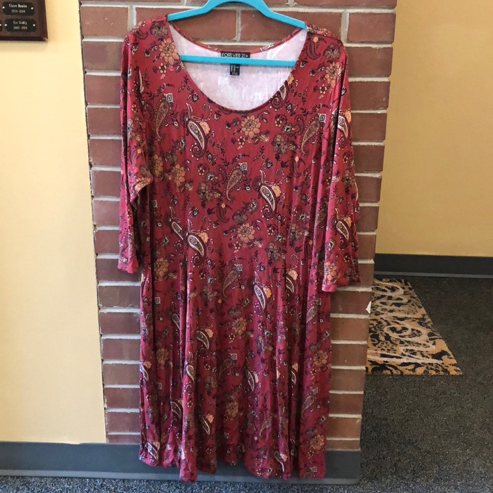 Forever 21+ 3/4 Sleeve Dress